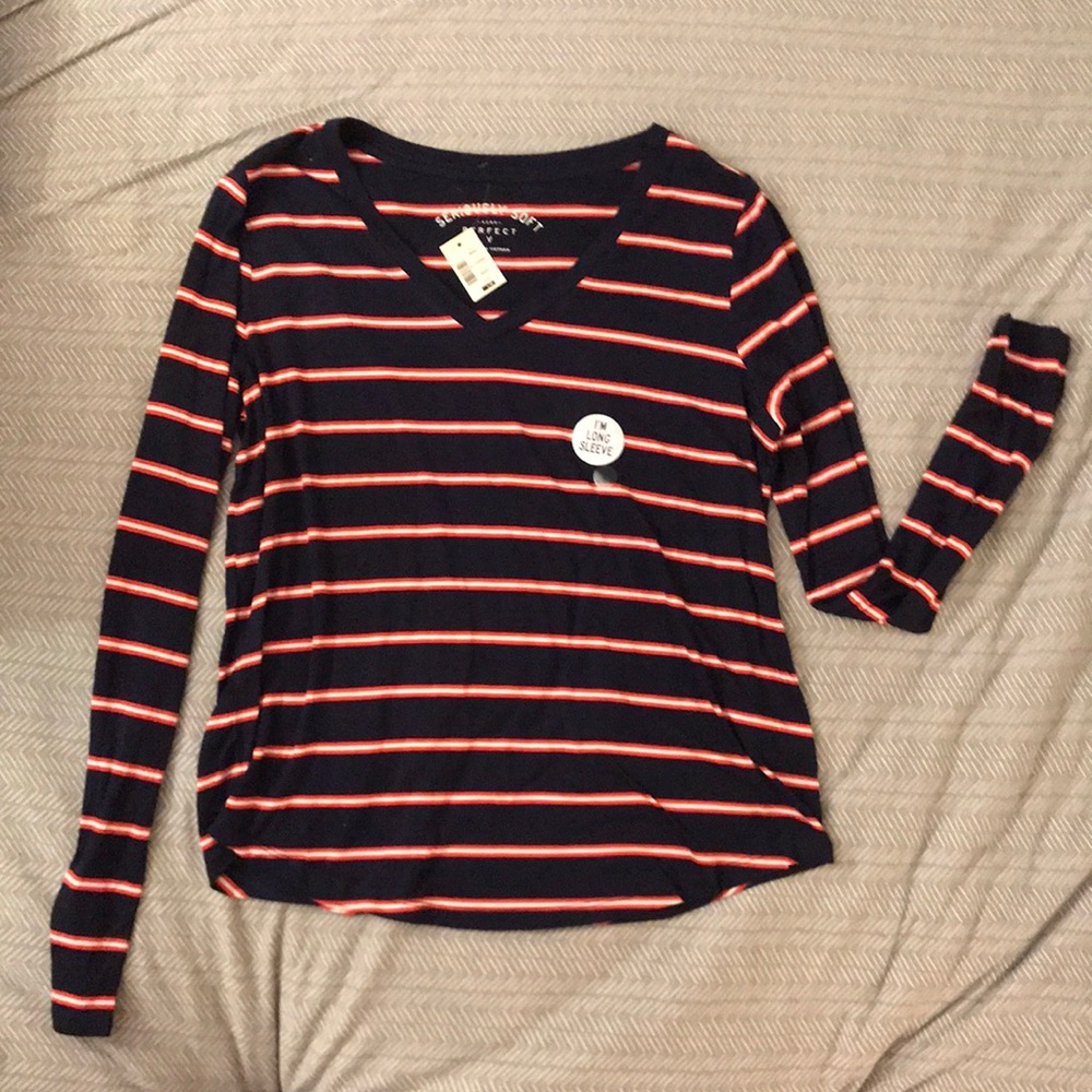 Seriously Soft V-Neck Long Sleeve T